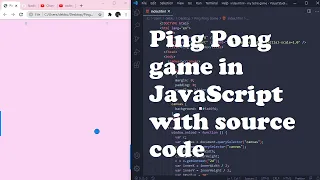 Ping Pong game in JavaScript with source code