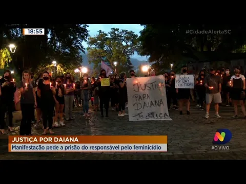 Justiça por Daiana: Manifestação pede a prisão por responsável pelo feminicídio