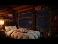 Cozy Train Ride | Minecraft Music with Soft Rain for Sleeping & Studying (10 Hours)