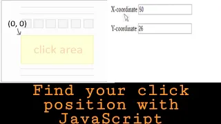 Get Mouse or click Position in Javascript x and y function e