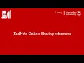 EndNote Online Sharing references