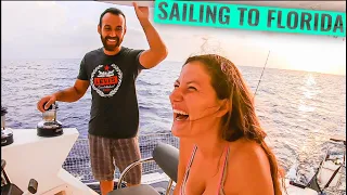 Sailing Catamaran in the Gulfstream | Squall & Lightning on a Sailboat Ep. 41