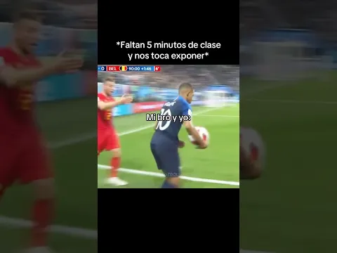 Faltan 5 minutos de clase...🤣 #futbol #football #memes #funny #argentina #mexico #españa #mbappe