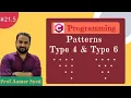 5 Type 4 Type 6 Patterns Inverted pyramid pattern