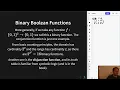 Mathematical Logic 2 Boolean Functions