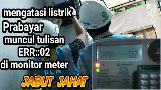 cara menghilangkan tulisan PERIKSA di kwh prabayar. 