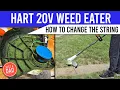 Hart 20V Cordless Weed Eater How to Change the String