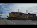 UP 9062 Intermodal WB W Ex-SP Units Rebuilt AC6000 Park Link Dr Railroad Crossing Red Rock AZ