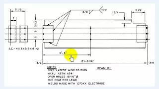 How To Read A Shop Drawing For A Steel Beam 