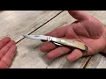 Moore Maker Matador TX smooth bone liner lock 5160LLB USA pocket knife