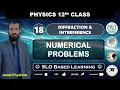 Numerical Problems Chapter 18 Diffraction Interference 12th Physics NBF Federal Board
