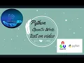 Python OpenCv Write text on