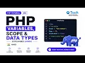 PHP Tutorial Variables Scope Data Types Explained Hindi