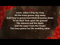 Hadestown Original Broadway Cast - Wedding Song - Lyrics