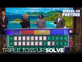 Angela Solves All 3 Food-Themed Triple Toss Up Puzzles | Wheel of Fortune
