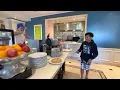 Breakfast buffet in Hilton garden inn
