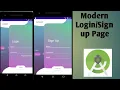 Modern Login Sign Up pages 2021 Android Studio