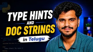 Type Hints and Doc Strings L31 Python Tutorial in Telugu