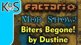 Factorio Mod Show BITERS BEGONE Alien removal tool - Gameplay Tutorial Showcase Feature