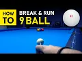 Pool Lesson How To Break Run 9 Ball - GoPro