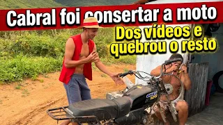 Fomos ajeitar a moto dos vidos e ela não apegou mais 😭🤡