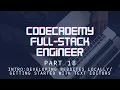 Codecademy Full-Stack Engineer - Part 18