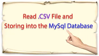 How To Read Data From CSV File and store into mysql Database Using intellij IDE Maven Project
