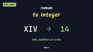 Roman to Integer LeetCode Easy Python Logixy