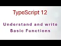 12 TypeScript Introduction to Functions in TypeScript - Learn with a Simple Example
