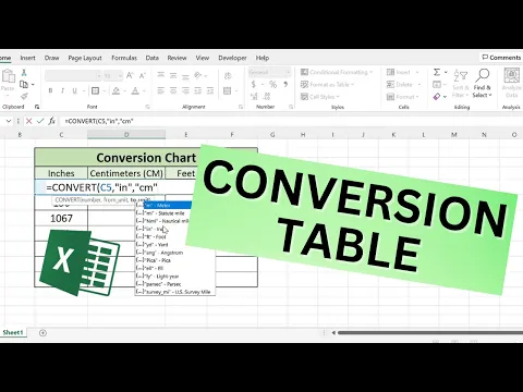 Download MP3 How To Convert Inches to Centimeters In Excel