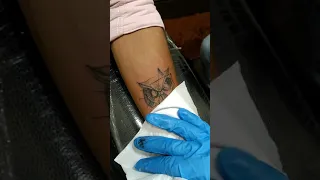 owl tattoo on hand small tattoo on hand lining 3rl tattoo at Art House tattoo studio belgaum