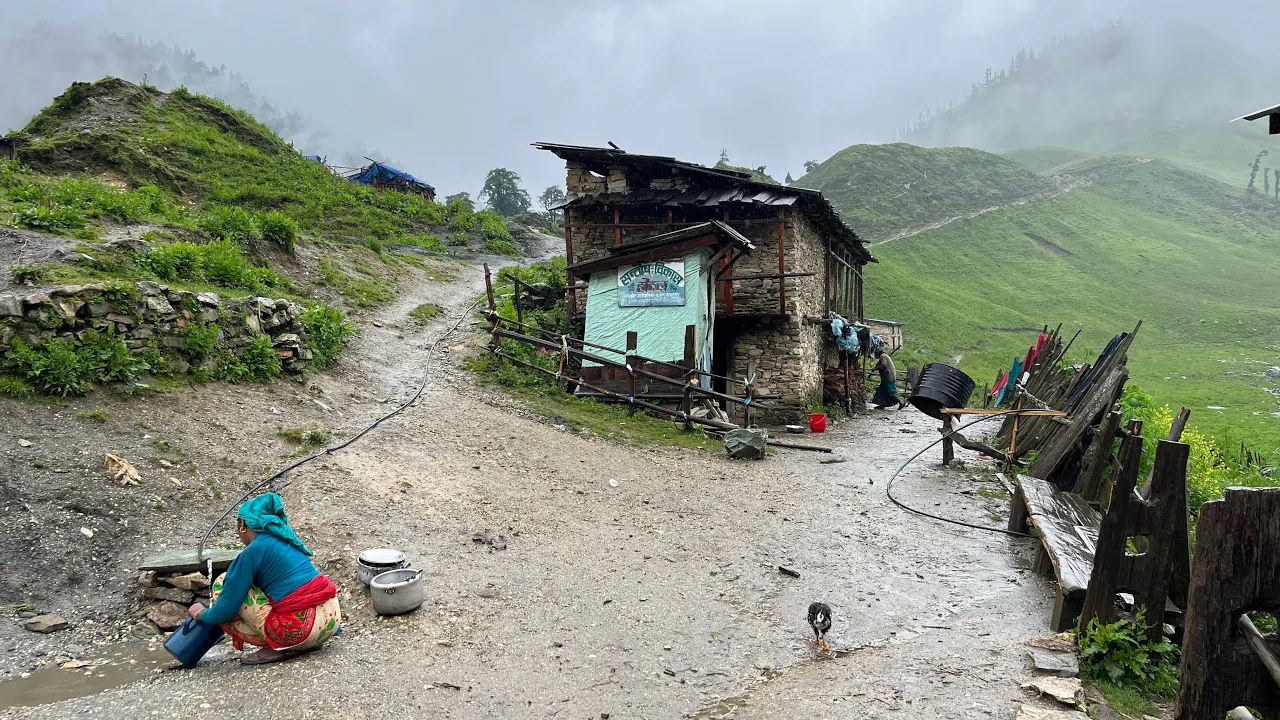 Simple Nepali Mountain Village Lifestyle in Rural Nepal || Relaxing and Peaceful Environment