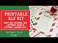 Elf Kit Printable EASY Elf Setups Elf accessories Elf Letters Elf Games