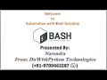 Automation with Bash Shell Scripting Day-1