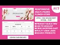 Complete Responsive Flower Store Website Design With Admin Dashboard - HTML CSS JavaScript PHP MySQL