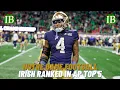 Notre Dame Ranks In The Top 5 of the AP Preseason Top 25