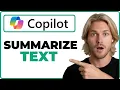 How To Summarize Text In Copilot Notebook 2026 Guide