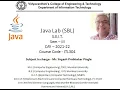 Java Lab Lecture 11 Oct 2021 - Yogesh Pingle