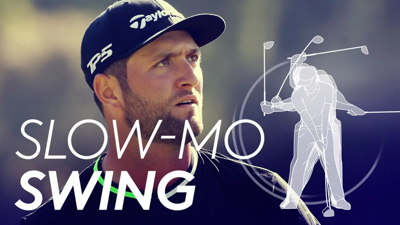 Jon Rahm's golf swing in Slow Motion