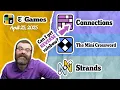 NYT Connections Mini Crossword and Strands April 25 2025