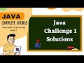 Java tutorial for beginners Java Challenge 1 Solution java full course