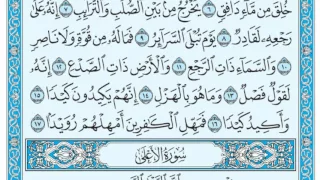 سورة الطارق مكتوبة ماهر المعيقلي 