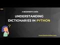 An Intro to Python Dictionaries A Key-Value Data Structure