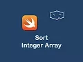 sort integer array in swift 3