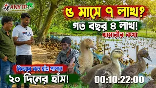 ২০ দিনের হাঁস পালন! ৫ মাসে ৭ লাখ টাকার টার্গেট | গত বছর হয়েছিল ৪ লাখ ..খামারীর কথা | এখনই সঠিক সময়