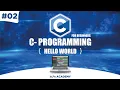 First C Program Hello World C Programming tutorial class 02 Ajs Academy