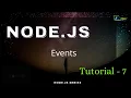 NodeJS Events Basic to Advance NJan channel Tutorial - 7
