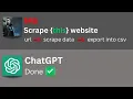 Web Scraping Using ChatGPT
