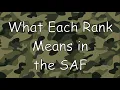 What Each Rank Means in the SAF
