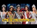 Download Lagu Top 20 Miss Universe Predictions 2025 -Favorites 